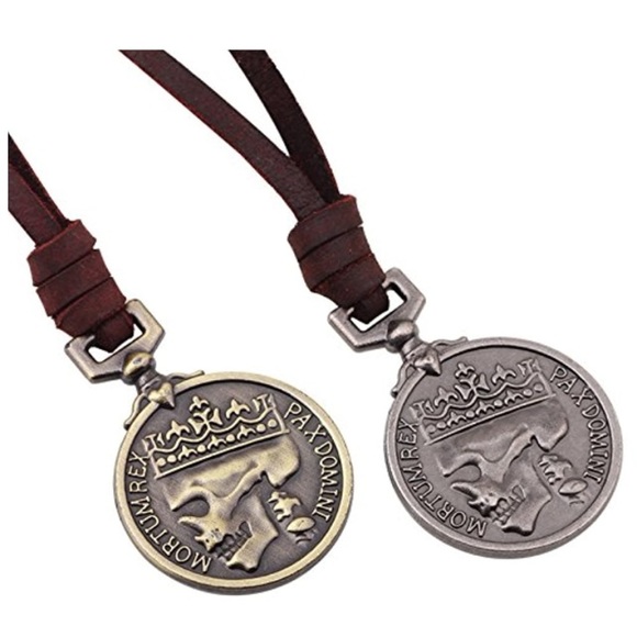 Classic Coin Brown Genuine Leather Pendant - Picture 5 of 11